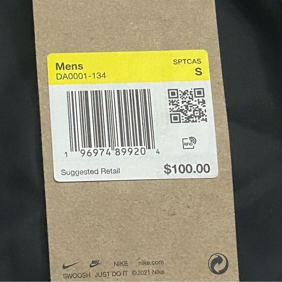 Nike Windrunner Classic Sport Jacket White Black Mens Small DA0001-134 - Picture 5 of 9